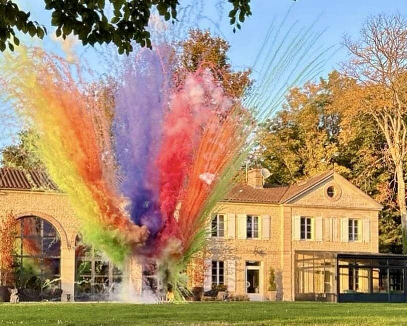 artifice de jour poudre couleur ceremonie laique dijon bourgone